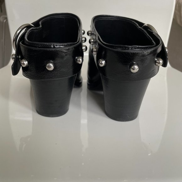 Black Studded Ankle Boots - Picture 4 of 8